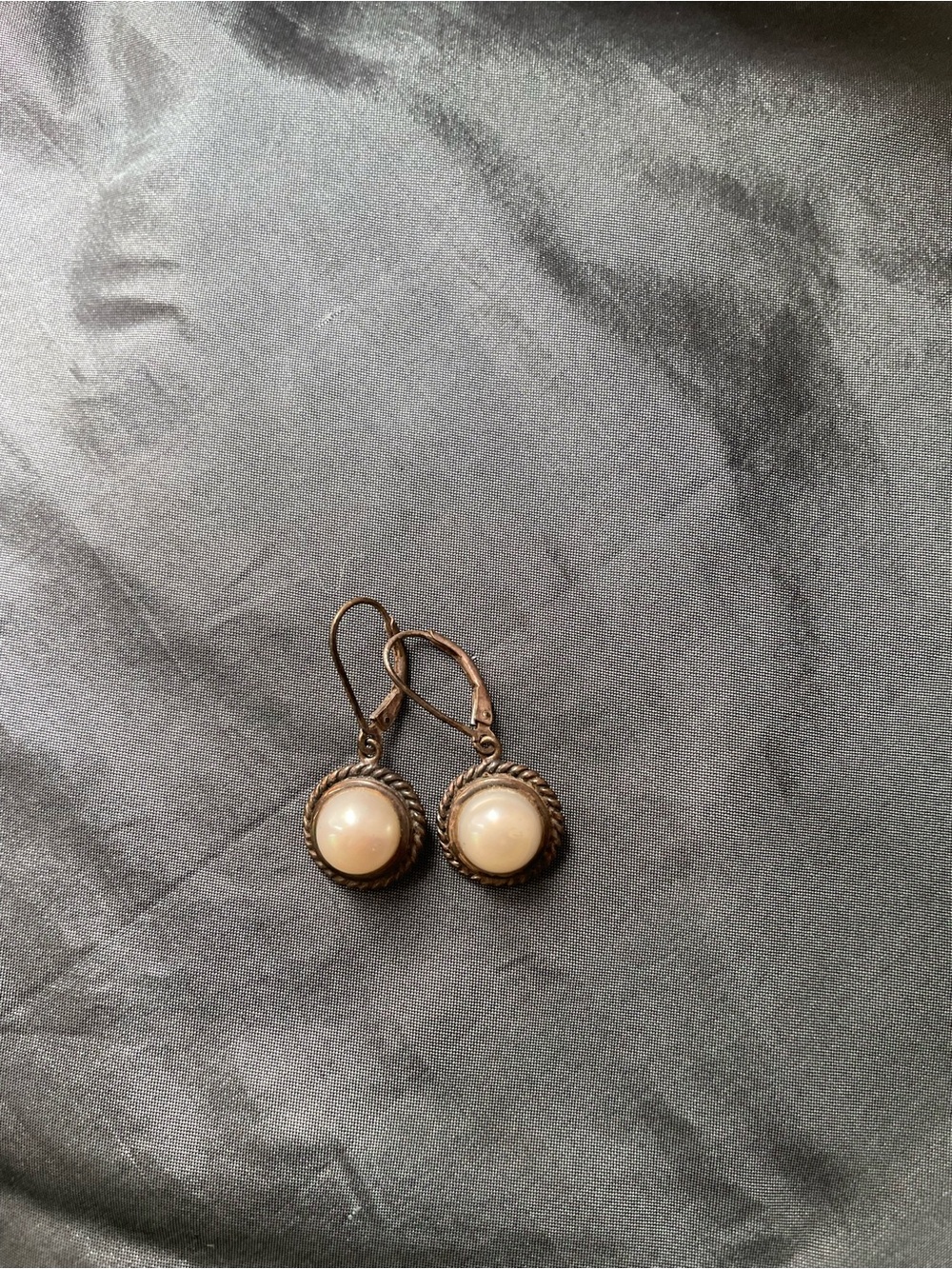 Classic Cream Pearl Drop Earrings with Leverback Hooks